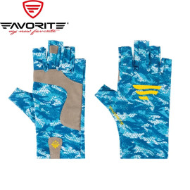 Перчатки Favorite Solar Fishing Gloves 5 Cut White/Blue